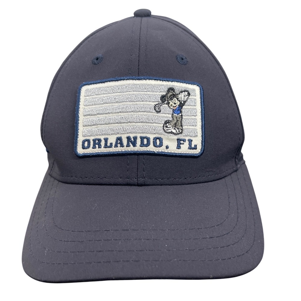 Disney World Golf Mickey Mouse Orlando FL Navy Blue Snapback Hat Pukka Cap